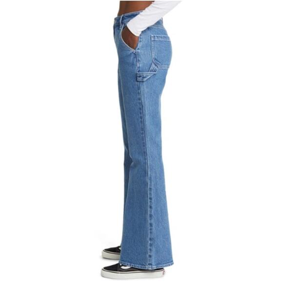 NEW PACSUN Women's High Rise Carpenter Bootcut Jeans Size 27 - Picture 3 of 9